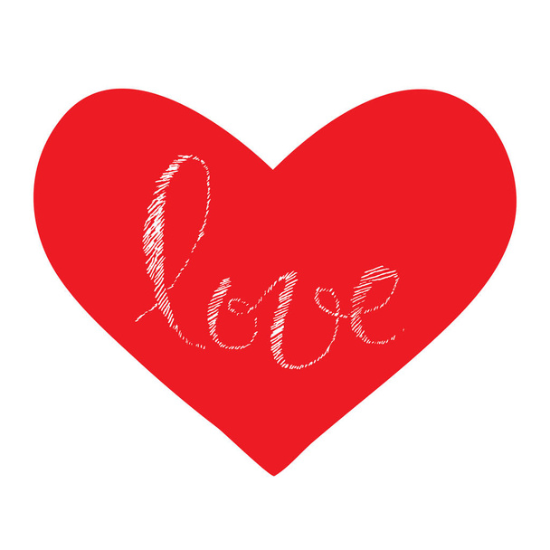 Love heart for wedding valentine anniversary couple - Διάνυσμα, εικόνα