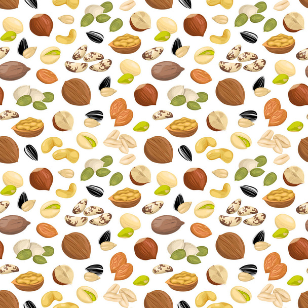pattern with nuts. - Vector, Image