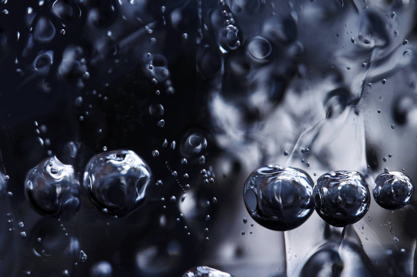 Крупним планом заморожені бульбашки в крижаному блоці
 - Фото, зображення