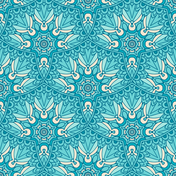 azul abstracto invierno fondo sin costuras vector patrón
 - Vector, Imagen