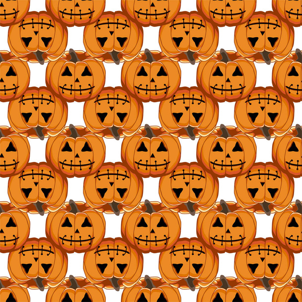 Illusztráció a téma nagy színes minta Halloween - Vektor, kép