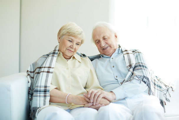 Seniors with tartan - Foto, Bild