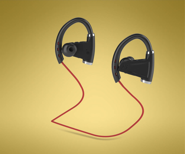 kuulokkeet 3D-malli. langattomat kuulokkeet 3d tehdä. bluetooth-kuulokkeet 3d kuva
. - Valokuva, kuva