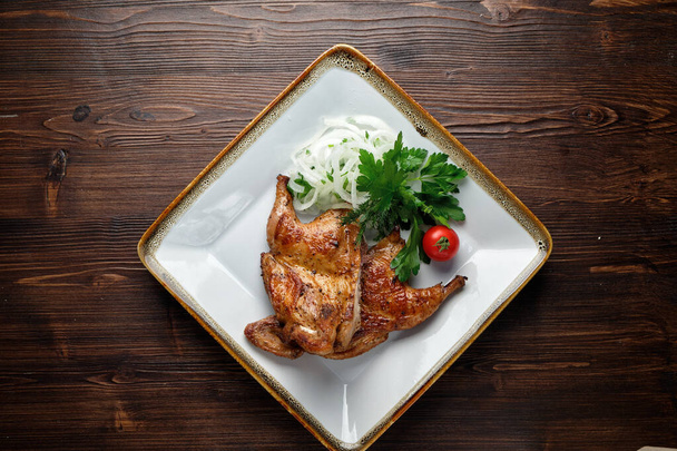 Grilled chicken wings. catering menu - Foto, Imagen