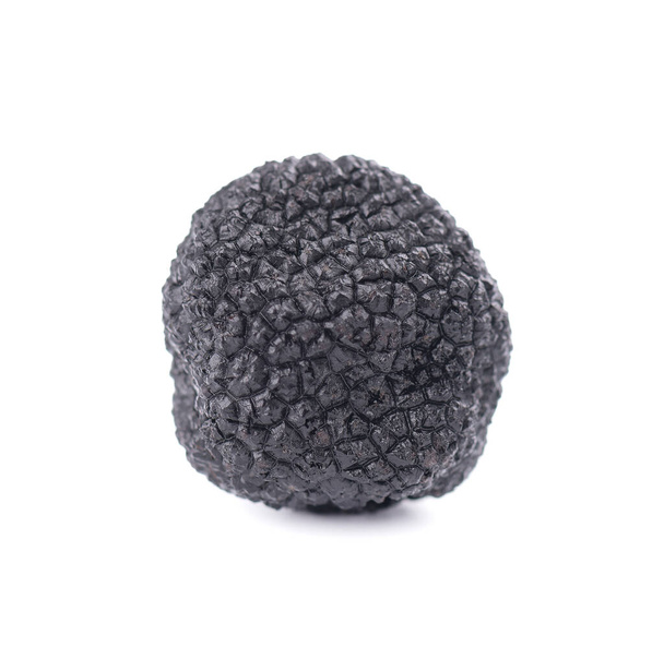 Black truffles isolated on a white background. Delicacy exclusive truffle mushroom. Piquant and fragrant French delicacy. Clipping path. - Photo, Image
