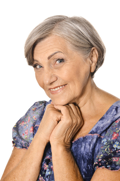 Portrait of an aged woman - Photo, image