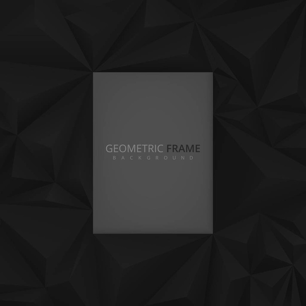 Černé geometrické abstraktní pozadí design - Vektor, obrázek