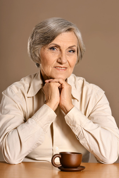 Portrait of an aged woman - Zdjęcie, obraz