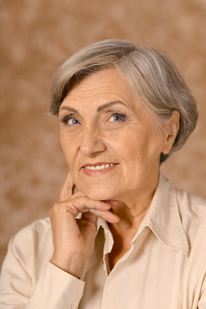 Portrait of an aged woman - Photo, Image