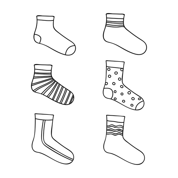 contour chaussettes design
 - Vecteur, image