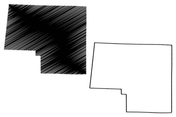 Marion County, Alabama (графства Алабамы, США, США, США) map vector illustration, scribble sketch Marion map
 - Вектор,изображение