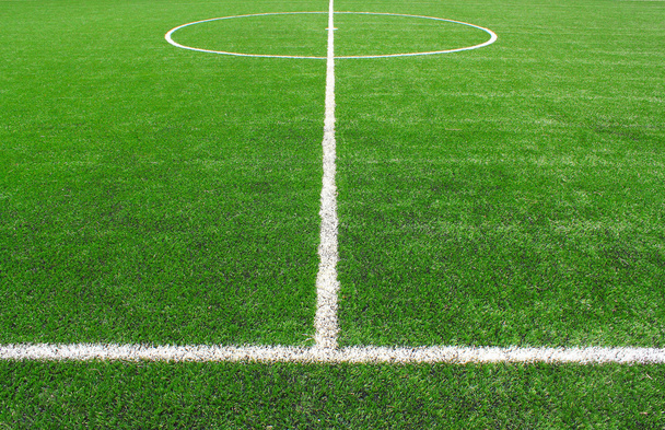 κέντρο του ποδοσφαίρου ή ποδοσφαίρου πεδίου - Φωτογραφία, εικόνα