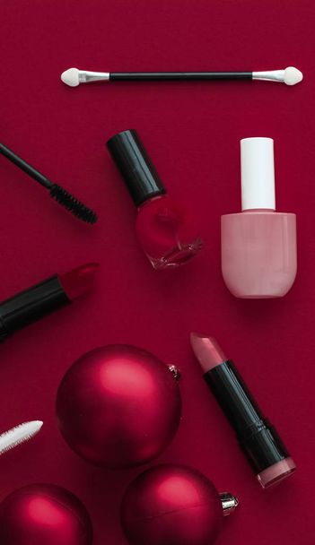 Make-up and cosmetics product set for beauty brand Christmas sal - Foto, Bild