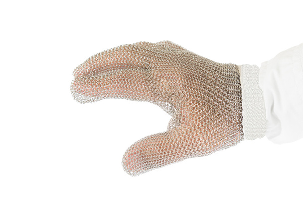 Hand with protective glove - Photo, Image