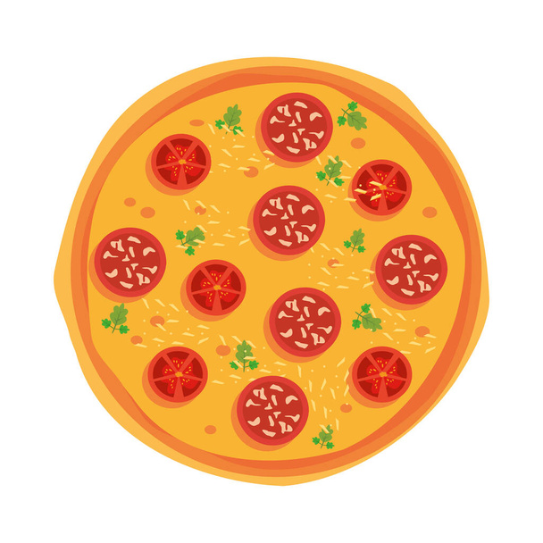delicioso diseño de pizza italiana
 - Vector, imagen