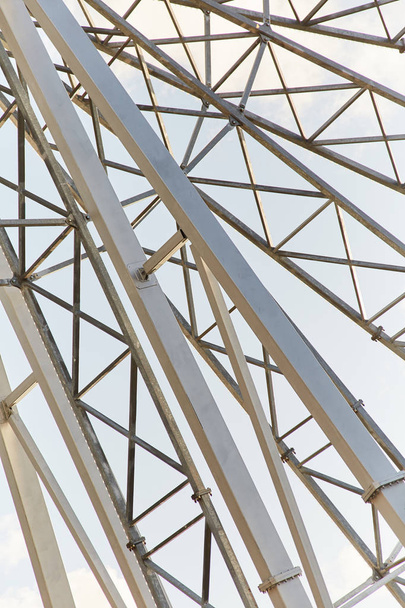 Ferris wheel. Amusement park. Ferris wheel cabins - Photo, Image