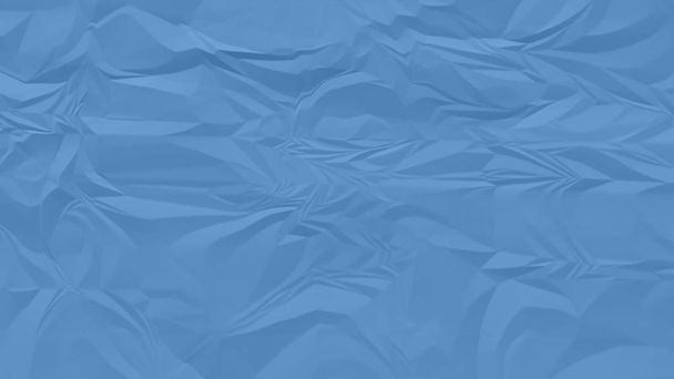 zerknittertes blaues Papier Hintergrund Nahaufnahme - Foto, Bild