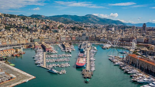 Aerial view of Genoa - Photo, Image