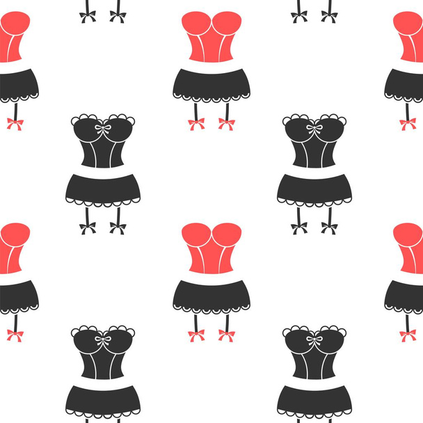 Women underwear pattern seamless - Vektör, Görsel