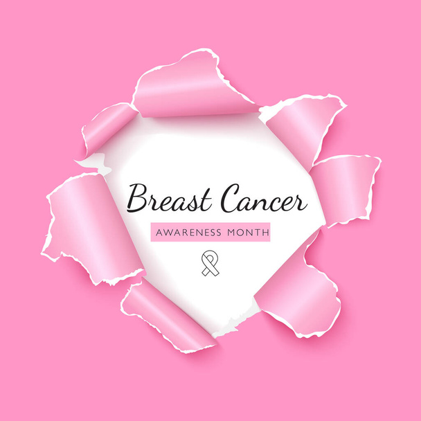 Plantilla de vector post de redes sociales conciencia de cáncer de mama
 - Vector, Imagen