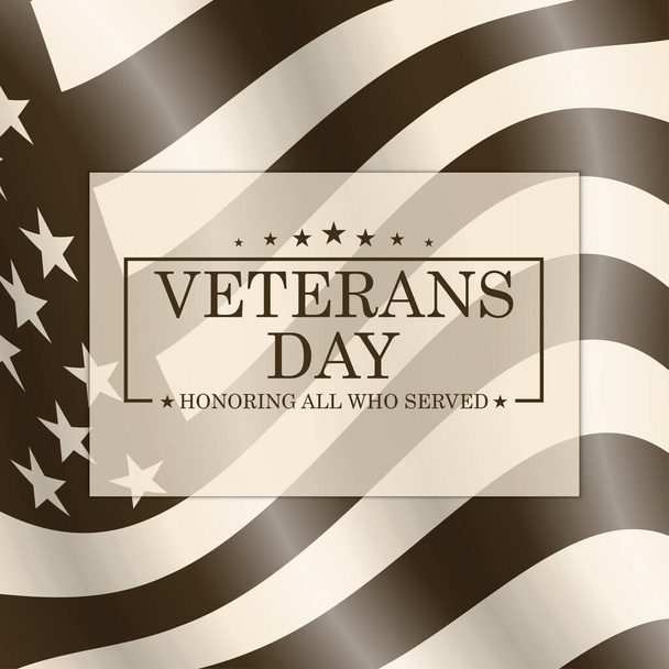 Veterans Day background. Template for Veterans Day design. Vector. - Vector, Image
