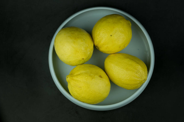 Ripe yellow lemon fruit  - Foto, afbeelding