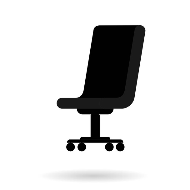 Cadeira de escritório com sombra. Ilustração gráfica vetorial sobre fundo branco
. - Vetor, Imagem