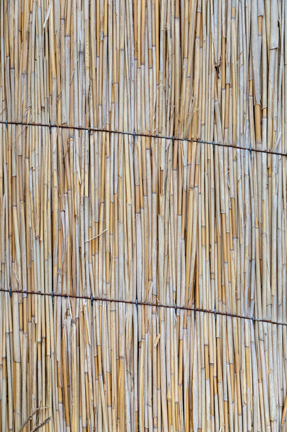 bamboe dak close-up achtergrond textuur. - Foto, afbeelding