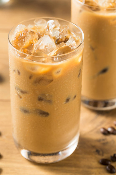 Homemade Iced Coffe with Almond MIlk - Foto, imagen