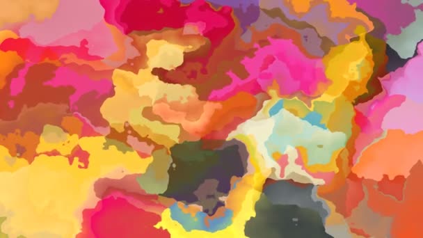 astratto animato scintillante colorato sfondo video loop senza soluzione di continuità - acquerello effetto splotch - spettro multi colore - magenta, rosa, rosso, arancione, giallo, verde, blu, viola, viola
 - Filmati, video
