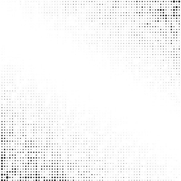 白地の灰色の点の背景 - ベクター画像