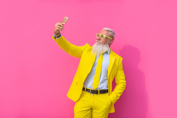 Senior man with hipster beard style - Foto, Bild
