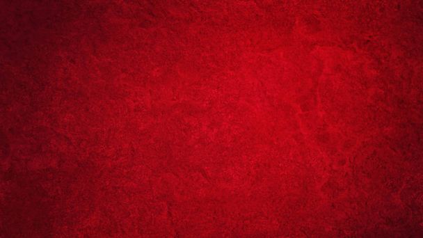 Solid red background with rough grainy vintage grunge texture, old paper illustration design for graphic art layouts or templates - Photo, Image