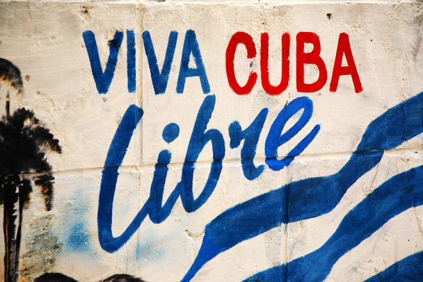 viva cuba libre Zeichen - Foto, Bild