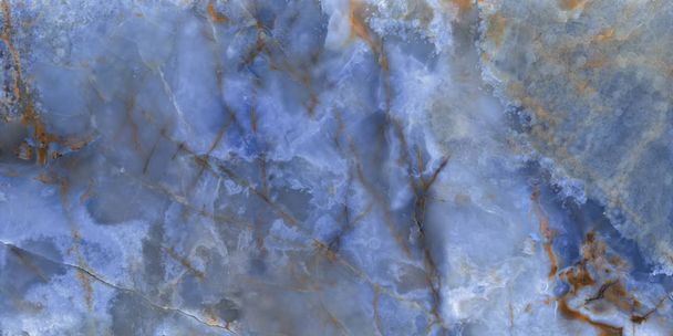 niebieski marmur tekstury tła - Zdjęcie, obraz