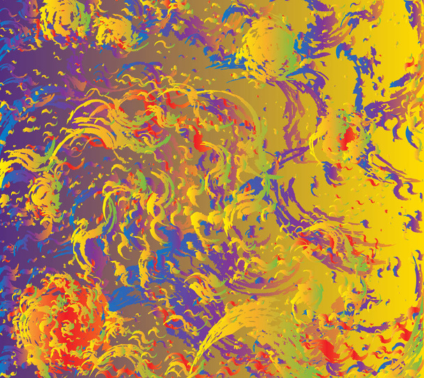 Benzin Regenbogen abstrakte Twirl Hintergrund - Vektor, Bild