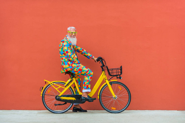 Senior man with hipster beard style - Zdjęcie, obraz