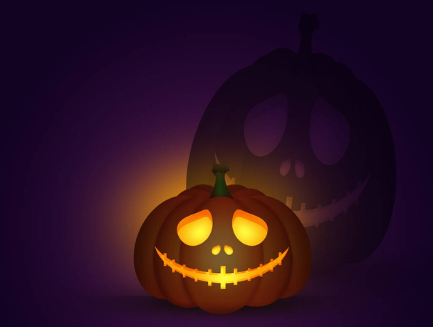 illustration of Halloween pumpkin - Valokuva, kuva