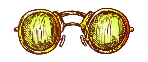 окуляри круглої форми лінзи аксесуари кольоровий вектор
 - Вектор, зображення