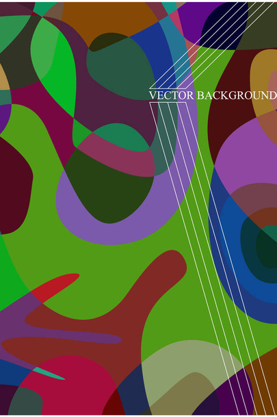 Abstract color modern geometric spots, vector background - Vector, Image