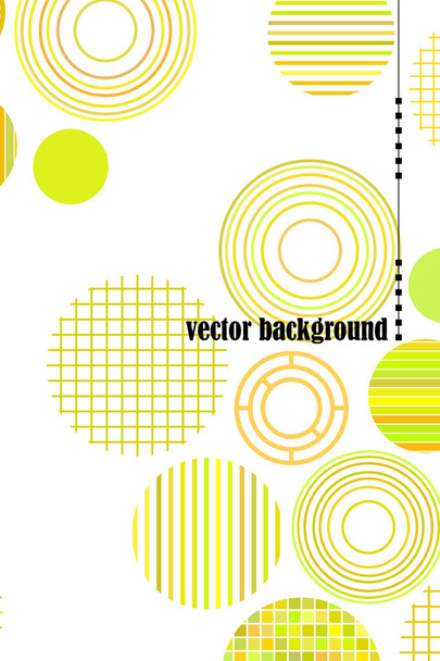 Seamless vector geometric background with place for text. Abstract creative concept for flyer, invitation, greeting card, poster design. Circle multicolor overlapping pattern. - Wektor, obraz
