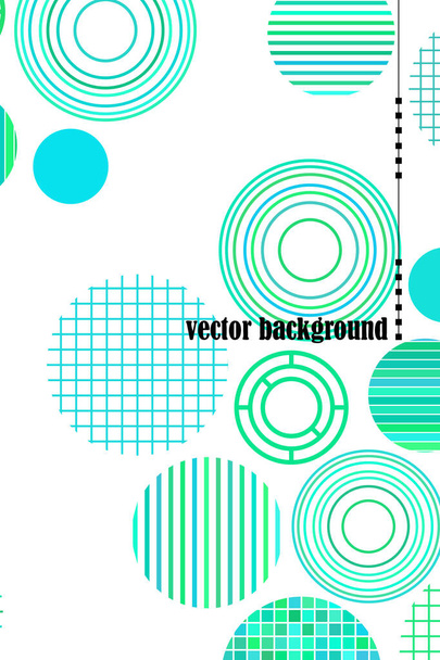 Seamless vector geometric background with place for text. Abstract creative concept for flyer, invitation, greeting card, poster design. Circle multicolor overlapping pattern. - Vetor, Imagem