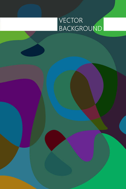 Abstract color modern geometric spots, vector background - Vetor, Imagem