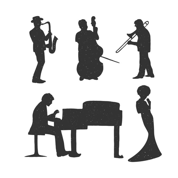 Músicos tocando música clássica
 - Vetor, Imagem