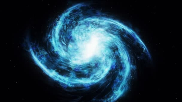 Űrturizmus és intergalaktikus utazási koncepció. Csillagközi spirálgalaxis. 4k videó. Közelkép. - Felvétel, videó