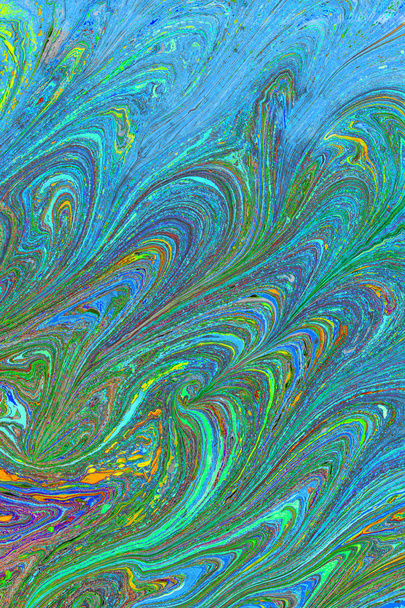 Abstrakte Grunge Art Hintergrundtextur mit bunten Farbklecksen - Foto, Bild