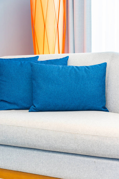 Pillow on sofa decoration in living room area - Valokuva, kuva
