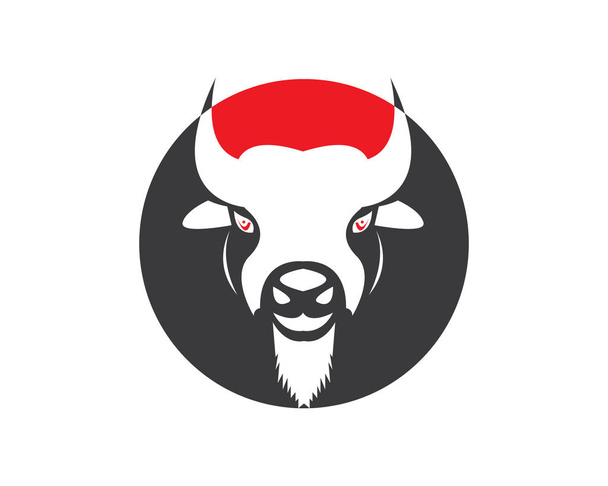 Ikona głowy krowy i ilustracja wektora symbolu - Wektor, obraz