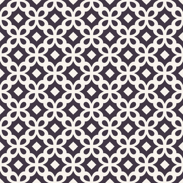 Vector Modern Seamless Grid Pattern, Black And White Textile Print
