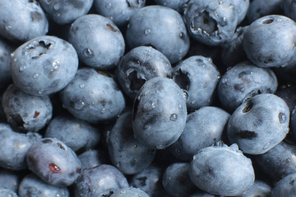 Macro photo of juicy ripe berries blueberry - Фото, зображення